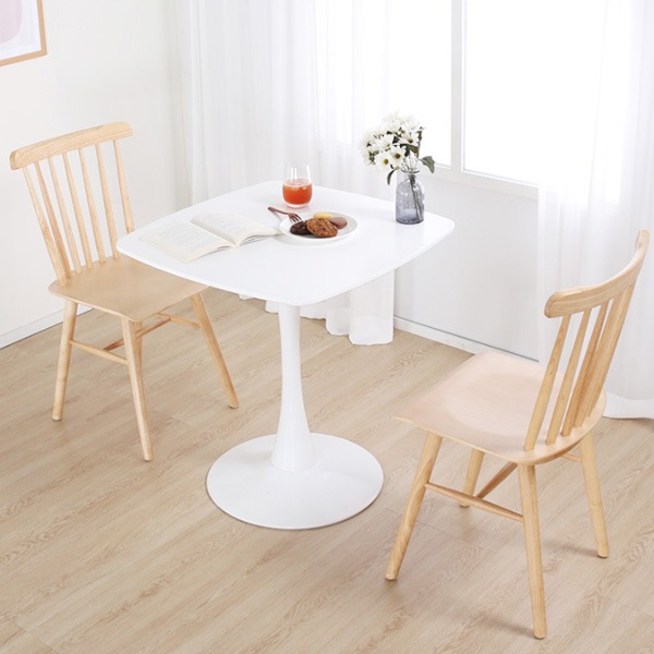 러블리 사각라운드 테이블ㅣ카페 인테리어 화이트 디자인 식탁 티테이블 피카소가구ㅣS0183ㅣSE183피카소가구